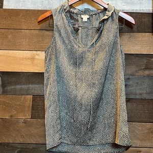 J crew sleeveless shirt